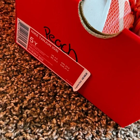 Nike Orange and White Athletic Shoes - Picture 2 of 2